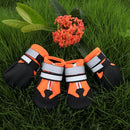 Wear-Resistant Non-Slip & Waterproof Pet Shoe Covers Medium And Large Dog Shoes(XXL Orange)