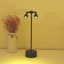 007A LED Bar Metal USB Table Lamp, CN Plug, Power source: 2W Total Height 36cm(Black Natural White)