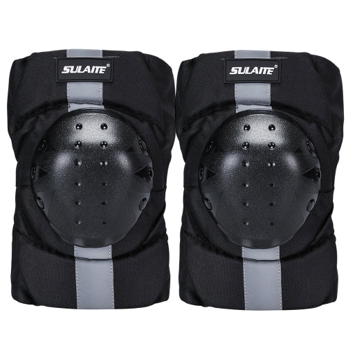 SULAITE Riding Knee Pads Skating Outdoor Sports Protective Gear Reflective Roller Skating Anti-Fall Protective Gear