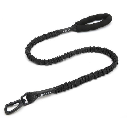 HCPET Dog Traction Rope Pet High-Elastic Explosion-Proof Elastic Rope, Length: 120cm(Black)