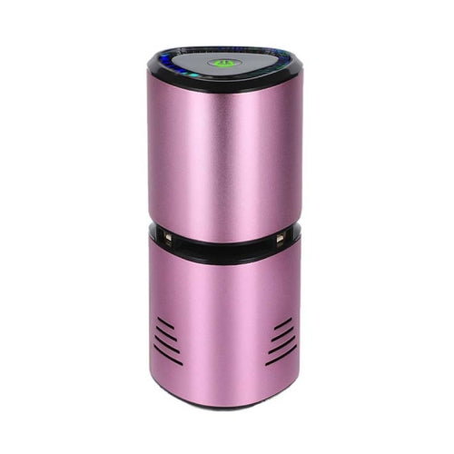 AN-S02 USB Negative Ion Aromatherapy Smoke Removal Formaldehyde Car Air Purifier(Rose Powder)