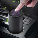 HF-JH-0516 UV Antivirus Negative Ion USB Car Air Purifier(Black Panel)