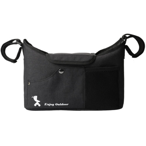 Baby Diaper Storage Carriage Bag Mommy Bag Outdoor Baby Bottle Storage Bag, Colour: Black