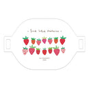 3 PCS Printing Table Mat Household Bowl Mat Simple Dirt Insulation Heat Insulation Pad(Strawberry )