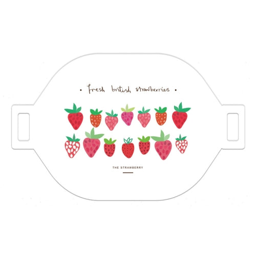 3 PCS Printing Table Mat Household Bowl Mat Simple Dirt Insulation Heat Insulation Pad(Strawberry )