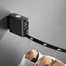 4.2m Invisible Clothesline Retractable Drying Rack(Black)