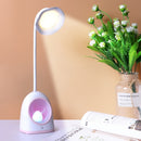 XTS-08 Snow Deer Multifunctional LED Learning Desk Lamp Bedroom Atmosphere Light, Colour: Pink