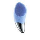 Ultrasonic Vibration Facial Cleansing Apparatus Multifunctional Electric Facial Washing Brush, Colour: Blue (With Cold Compress Function)