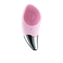 Ultrasonic Vibration Facial Cleansing Apparatus Multifunctional Electric Facial Washing Brush, Colour: Pink (With Heating Function)