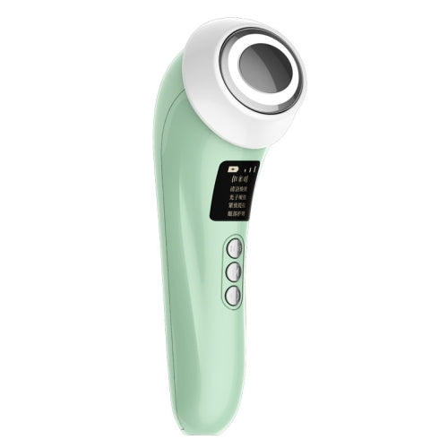 Facial Ultrasonic Iontophoresis Micro-Current Color Light Skin Rejuvenation Device(Fresh Green)