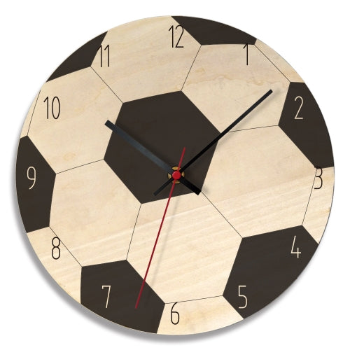 Simple Home Printing And Painting Creative Wall Clock Living Room Bedroom Ball Wooden Decorative Clock APC027a