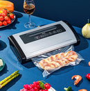 Deli Household Food Sealing Machine Fresh-Keeping Compression Small Packaging Machine, CN Plug, Model: 14886S (Black)