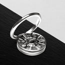 3 PCS Ring Gyro Phone Holder Zinc Alloy Multi-Function Rotating Phone Ring Holder, Colour: Without Diamonds (Silver )