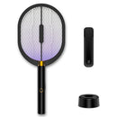 3 in 1 Household Mosquito Trap Mosquito Lamp Electric Mosquito Swatter(Black Base+Wall-mounted+USB Charging)