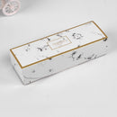30 PCS Color Bronzing Long Packaging Gift Box Baking Packaging Box, Specification: Marble