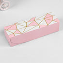 30 PCS Color Bronzing Long Packaging Gift Box Baking Packaging Box, Specification: Geometric Bronzing