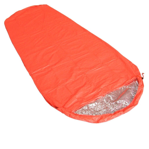 Outdoor Hiking Camping Heat-Reflective Thermal Insulation Sleeping Bag Emergency Blanket Mummy 210cm x 83cm