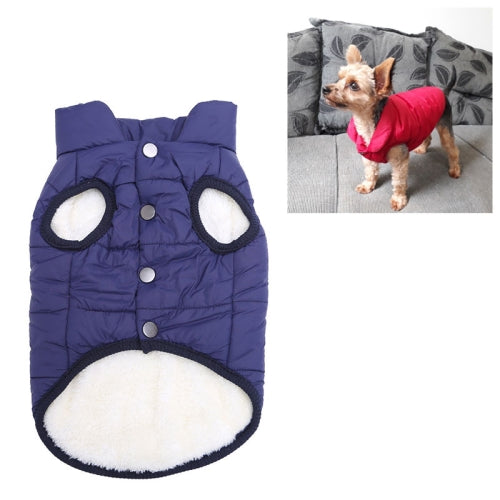 Winter Pet Coat Clothes for Dogs Winter Clothing Warm Dog Clothes, Size:XS(Blue)