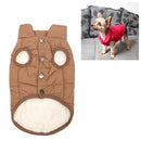 Winter Pet Coat Clothes for Dogs Winter Clothing Warm Dog Clothes, Size:S(Coffee)