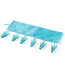 3 PCS Home Bathroom Portable Cloth Hanger Travel Foldable Hanger(Blue)