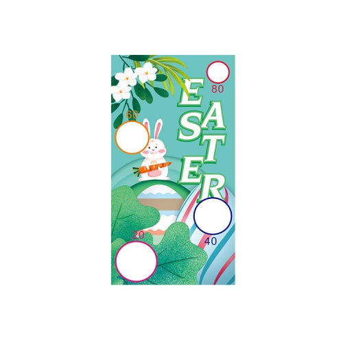 Easter Sandbag Projection Flag Bunny Egg Throwing Game Hanging Flag(W201219001)