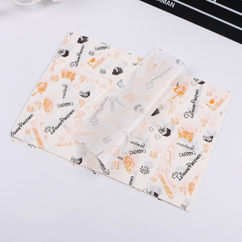 2 Packs Cake Greaseproof Paper Baking Packaging Plate Paper Hamburger Paper, Colour: Color Pastry