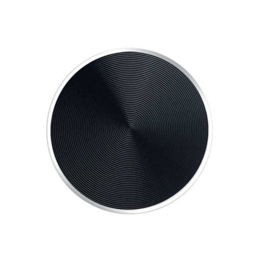 10 PCS CD Texture Aluminum Alloy Magnetic Sheet Magnetic Patch Set For Car Phone Holder, With Alcohol Cotton Sheet And Protective Film(Black)