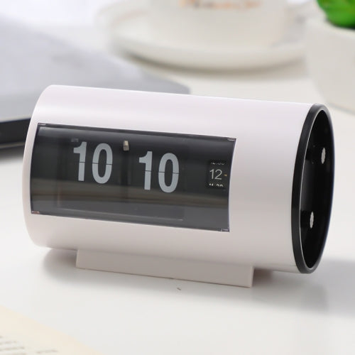 Automatic Flip Clock Small Alarm Clock(White)