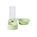 Pet Supplies Dog Cat Food Bowl Folding Rotating Double Bowl, Specification: Green Without Bowl