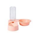 Pet Supplies Dog Cat Food Bowl Folding Rotating Double Bowl, Specification: Pink Without Bowl
