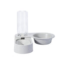 Pet Supplies Dog Cat Food Bowl Folding Rotating Double Bowl, Specification: Gray Without Bowl
