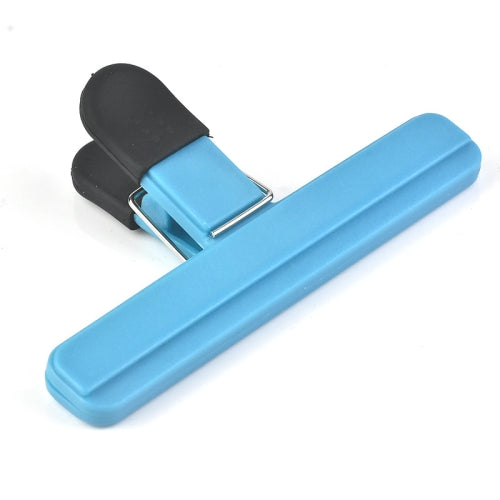 10 PCS Multifunctional Sealing Clip Food Preservation Sealing Clip Office Folder Plastic Bag Clip Large (Blue)