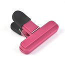 10 PCS Multifunctional Sealing Clip Food Preservation Sealing Clip Office Folder Plastic Bag Clip Small (Rose Red)