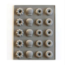 3 PCS Silicone Cake Mold 25 Grid Fudge Hard Candy Silicone Biscuit Mold(Donuts)