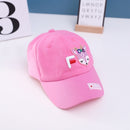 C0539 Cartoon Animal Label Children Baseball Cap Baby Sun cap, Size: 50cm Adjustable(Rose Red)