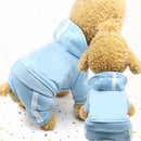 2 PCS Pet Dog Clothes For Dogs Overalls Pet Jumpsuit Puppy Cat Clothing For Dog Coat Thick Pets Dogs Clothing, Size:XS(Sky Blue)