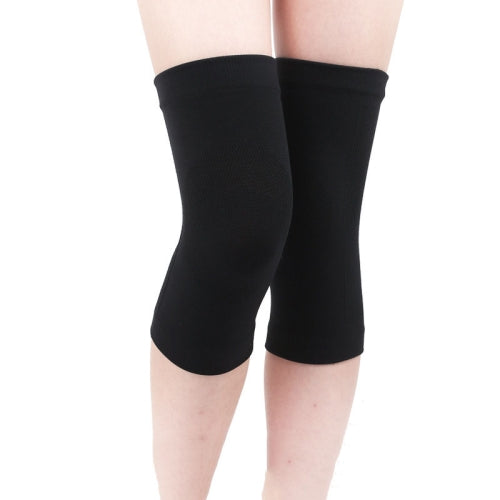 2 Pairs Thin Nylon Stockings Joint Warmth Sports Knee Pads, Specification: XL (Black)