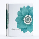 6 Inch 200 Sheets Photo Albums Interstitial Boxed Large Capacity Family Photo Album(Plain Flower)