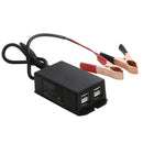 2 PCS 12/24V 4 USB Interface Motorcycle Car Mobile Phone Charger