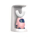 Lanbeibei Children U-Shaped Automatic Electric Toothbrush 6-12 Years Old Home Version (Pink)