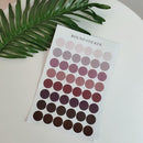 20 PCS Wall Card Photo Color Dot Sticker Handbook Sealing Sticker(C Series)