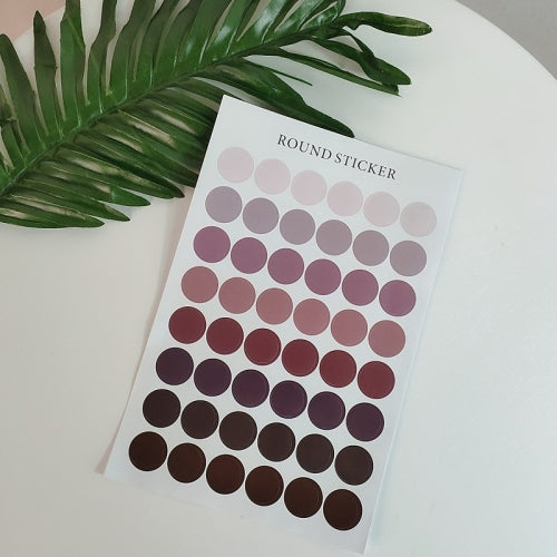 20 PCS Wall Card Photo Color Dot Sticker Handbook Sealing Sticker(C Series)