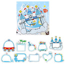 3 Packs DIY Photo Frame Stickers Baby Growth Manual Making Decoration Materials Handbook Stickers(Boys)