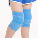 2 Pairs Children Sponge Thickened Knee Pads Sports Dancing Anti-Fall Protective Gear, Specification: M (Sky Blue)