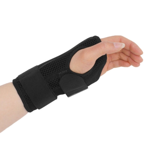 2PCS Two-Way Compression Stabilized Support Plate Wrist Brace Fracture Sprain Rehabilitation Wrist Brace, Specification: Left Hand S (Black Grey)