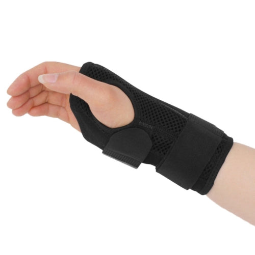 2PCS Two-Way Compression Stabilized Support Plate Wrist Brace Fracture Sprain Rehabilitation Wrist Brace, Specification: Right Hand M (Black Grey)