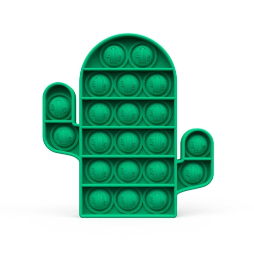 5 PCS Child Mental Arithmetic Desktop Educational Toys Silicone Pressing Board Game, Style: Cactus (Green)
