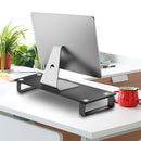 JRC GT05 Desktop Computer Monitor Heightening Bracket Glass Base Computer Cooling Storage Bracket