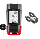 WEST BIKING 3 In 1 Wireless Bicycle Speedometer With Horn & Front Light Upgraded Version (Red)