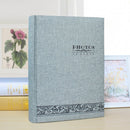 4R 6 Inch 300 Sheets Cloth Photo Album Insert Postcard Storage Photo Album(Gray)